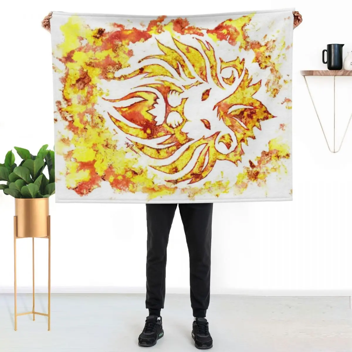 Fire Lion Throw Blanket Multi Purpose Soft Warm Blanket for Home Travel
Fire Lion Throw Blanket Multi Purpose Soft Warm Blanket for Home Travel