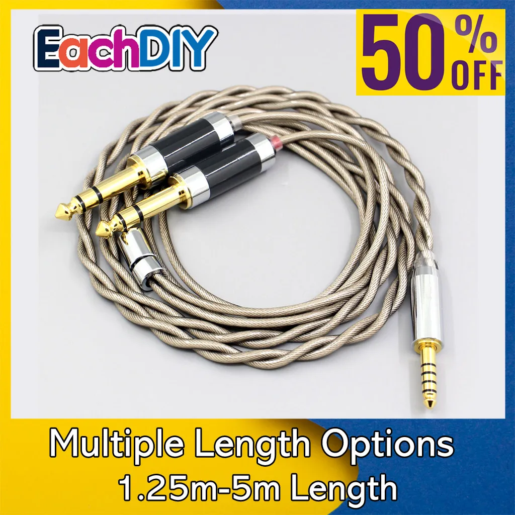 Type6 756 core 7n Litz OCC Silver Plated Earphone Cable For 3.5mm to Dual 6.5mm Male mixer power amplifier 2 core 2.8mm LN007838
Type6 756 core 7n Litz OCC Silver Plated Earphone Cable For 3.5mm to Dual 6.5mm Male mixer power amplifier 2 core 2.8mm LN007838