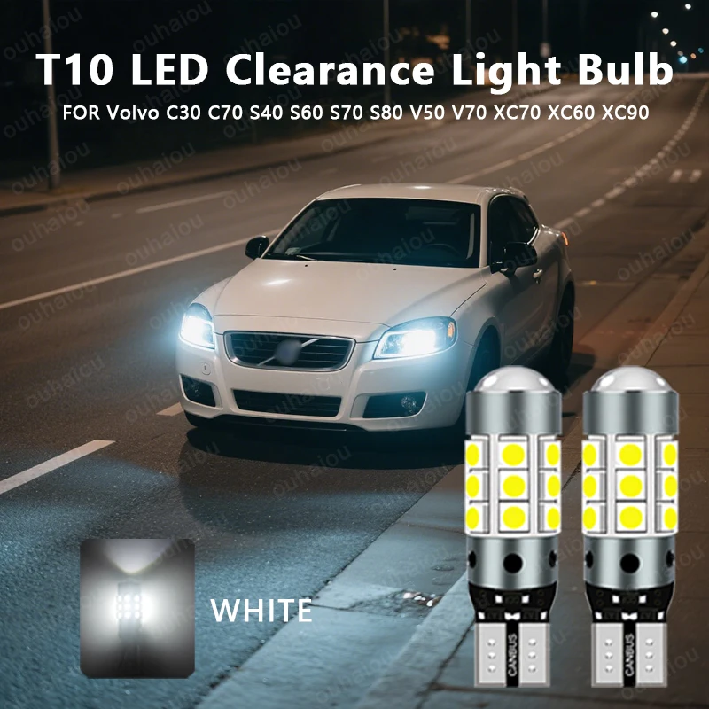For Volvo C30 C70 S40 S60 S70 S80 V50 V70 XC70 XC60 XC90 LED Clearance Light Parking Lamp Bulb W5W T10 194 2825 Canbus White
For Volvo C30 C70 S40 S60 S70 S80 V50 V70 XC70 XC60 XC90 LED Clearance Light Parking Lamp Bulb W5W T10 194 2825 Canbus White