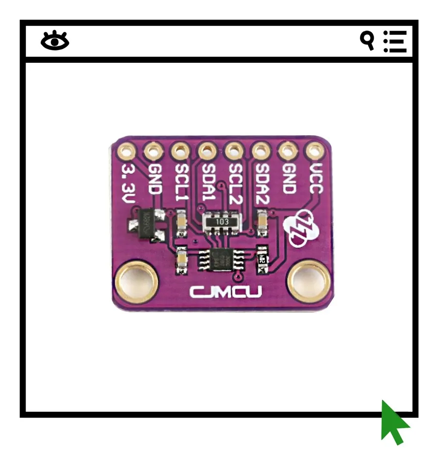 PCA9306 Bidirectional I2C Level Shifter Module IIC Voltage Converter/I2C
PCA9306 Bidirectional I2C Level Shifter Module IIC Voltage Converter/I2C