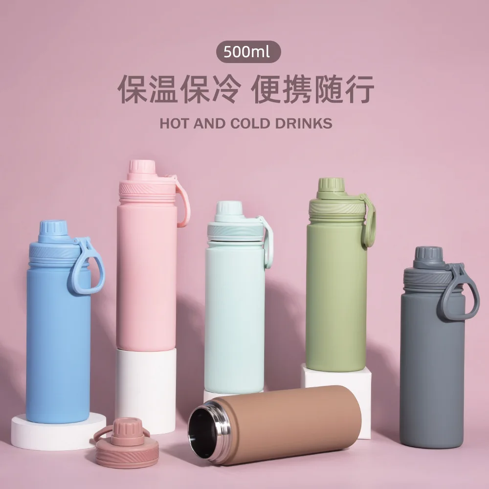 500ml Large Capacity Sports Thermos Cup With Handle,Stainless Steel Vacuum Flasks,Gym Drinkware,Wide Mouth Camping Water Bottle
500ml Large Capacity Sports Thermos Cup With Handle,Stainless Steel Vacuum Flasks,Gym Drinkware,Wide Mouth Camping Water Bottle