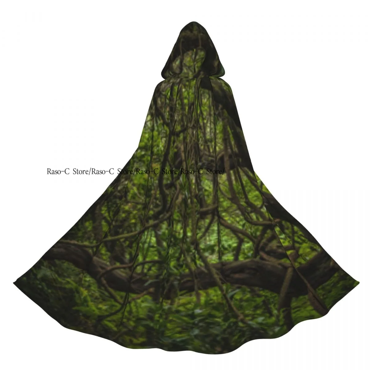 Rain Forest Landscape Hooded Cloak Polyester Unisex Witch Cape Costume Accessory
Rain Forest Landscape Hooded Cloak Polyester Unisex Witch Cape Costume Accessory