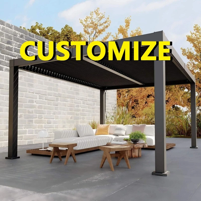 Any Size Custom Wind Snow Proof Motorized Retractable Aluminum Gazebo Thick Profile Villa Garden LED Decor Sun Shade Pavilion
Any Size Custom Wind Snow Proof Motorized Retractable Aluminum Gazebo Thick Profile Villa Garden LED Decor Sun Shade Pavilion
