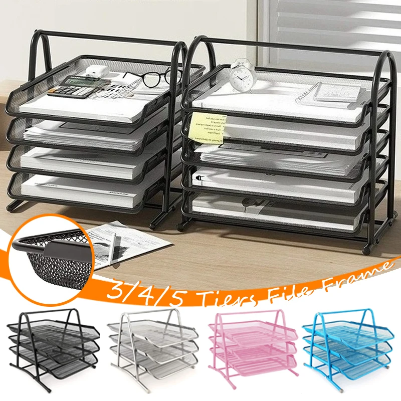 Mesh Desktop File Sorter Organizer Paper File Rack Multi Functional 3/4/5Tiers File Tray Document Holder for Desktop Office Home
Mesh Desktop File Sorter Organizer Paper File Rack Multi Functional 3/4/5Tiers File Tray Document Holder for Desktop Office Home