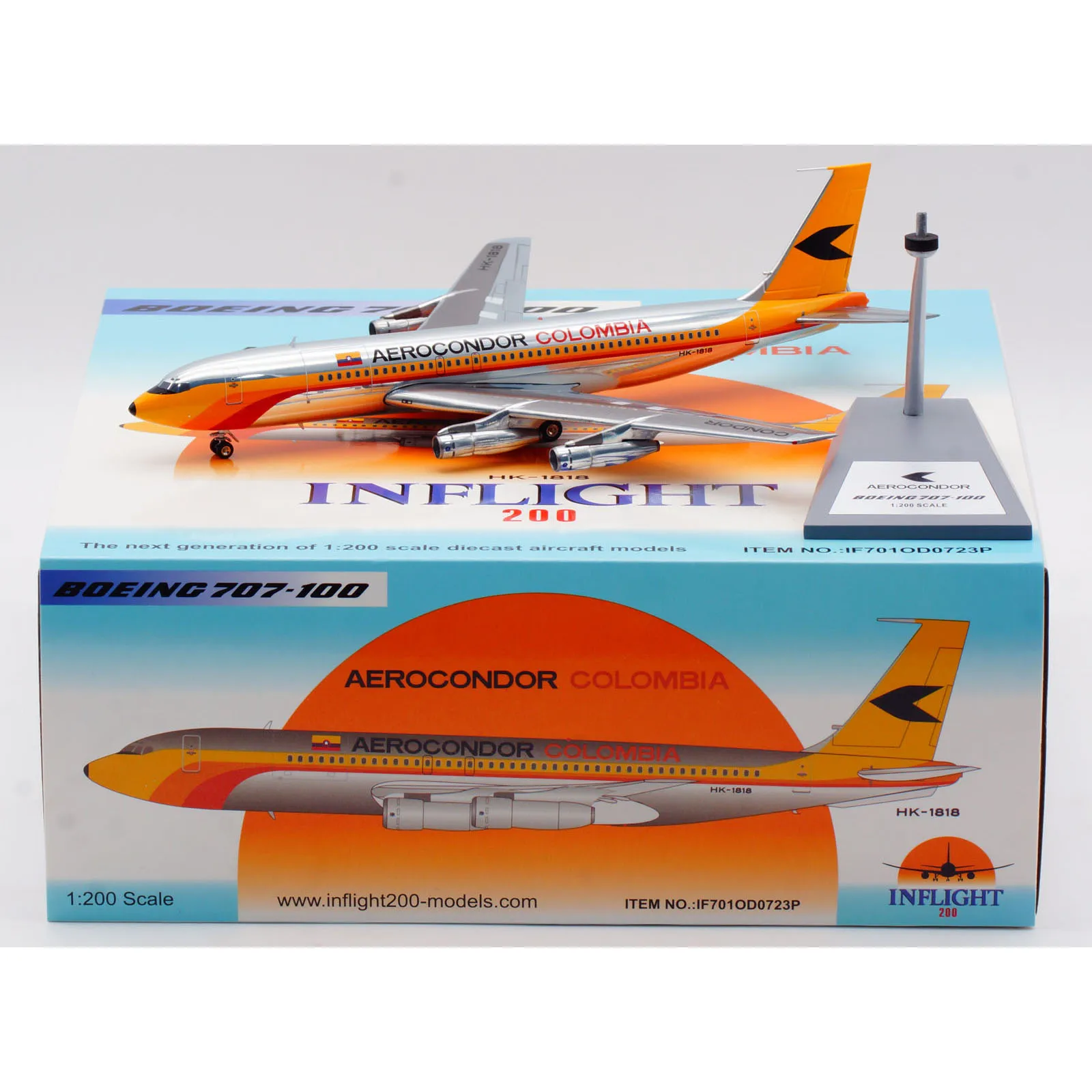 IF701OD0723P Alloy Collectible Plane Gift INFLIGHT 1:200 Aerocondor Colombia Boeing 707-100 Diecast Aircraft Jet Model HK-1818
IF701OD0723P Alloy Collectible Plane Gift INFLIGHT 1:200 Aerocondor Colombia Boeing 707-100 Diecast Aircraft Jet Model HK-1818