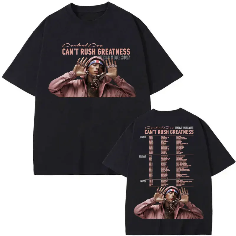 Central Cee CAN'T RUSH GREATNESS World Tour 2025 T-shirt Hip Hop Vintage Short Sleeve T Shirt Men Women Casual Fashion T-shirts 
Central Cee CAN'T RUSH GREATNESS World Tour 2025 T-shirt Hip Hop Vintage Short Sleeve T Shirt Men Women Casual Fashion T-shirts