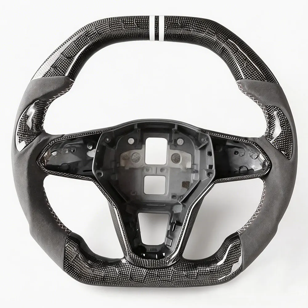 forged carbon Three-spoke leather car steering wheel for Volkswagen Golf 8 GTI MK8 Modification and Upgraded Without airbags
forged carbon Three-spoke leather car steering wheel for Volkswagen Golf 8 GTI MK8 Modification and Upgraded Without airbags
