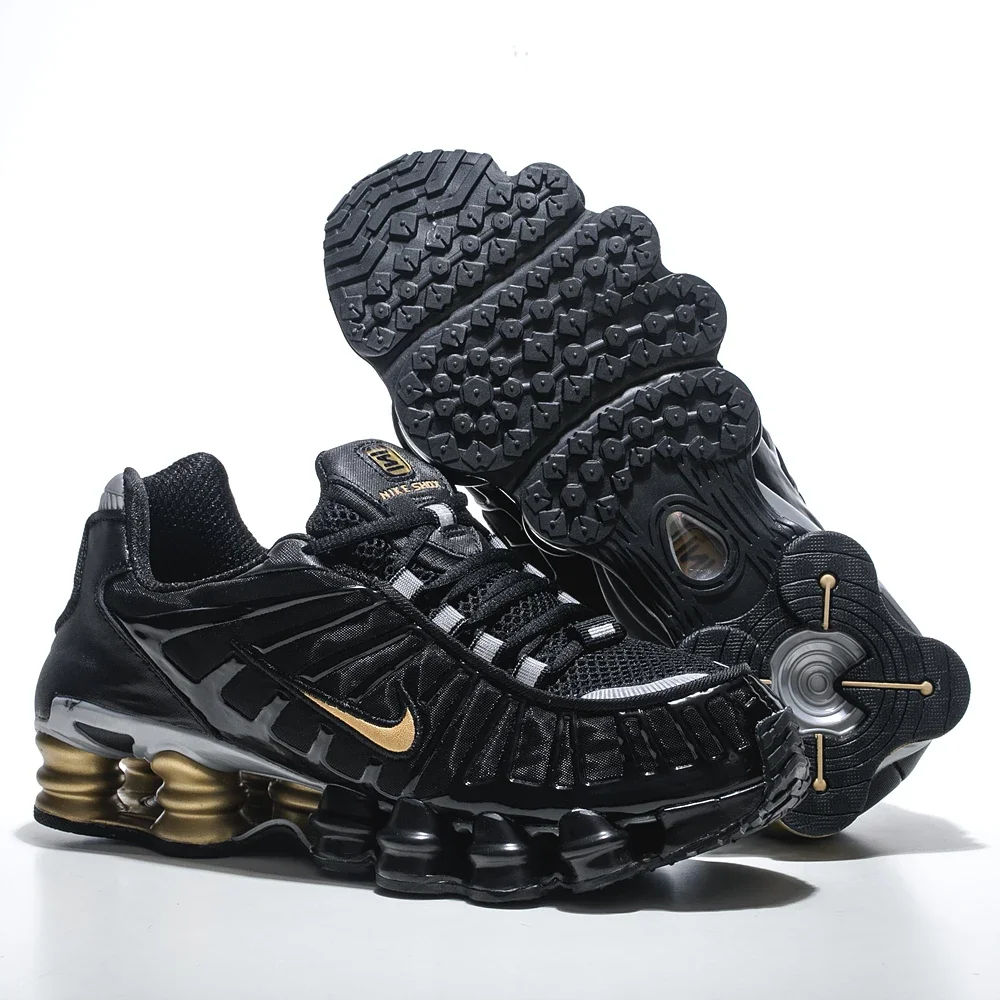 Nike Shox TL черное золото модные повседневные воздушные колонны нескользящие амортизирующие мужские и женские спортивные кроссовки в стиле ретро кроссовки размер 40-46
Nike Shox TL черное золото модные повседневные воздушные колонны нескользящие амортизирующие мужские и женские спортивные кроссовки в стиле ретро кроссовки размер 40-46