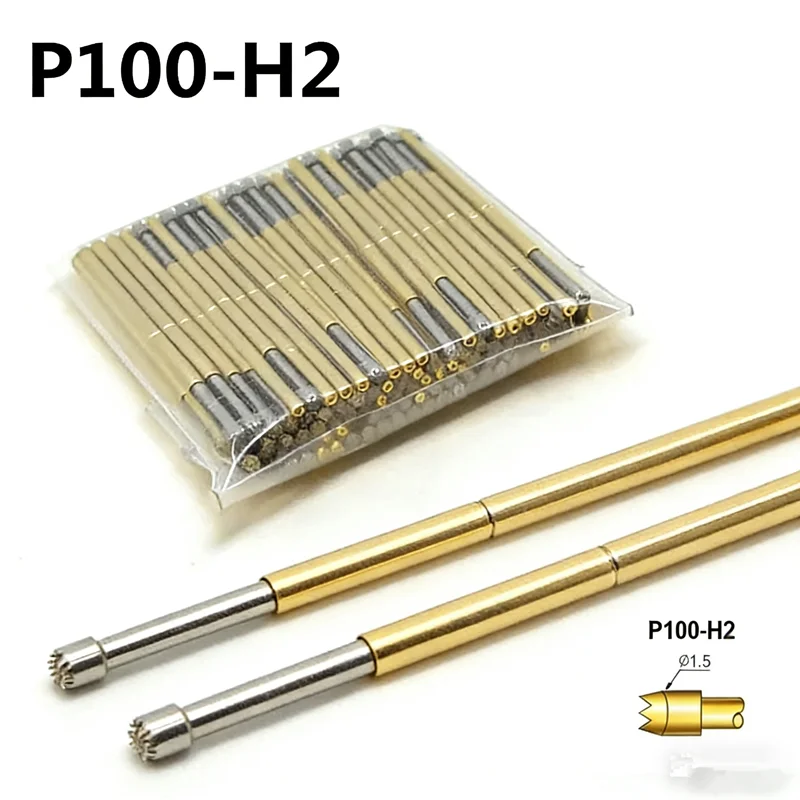 100PCS P100-H2 Nine-jaw Plum Blossom Head Spring Test Pin Outer Diameter 1.36mm Length 33.35mm For Circuit Board Testing
100PCS P100-H2 Nine-jaw Plum Blossom Head Spring Test Pin Outer Diameter 1.36mm Length 33.35mm For Circuit Board Testing