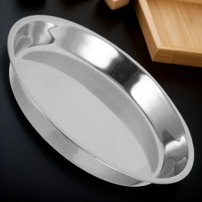 Stainless Steel Round Plate 28cm Silver Portable Lightweight Dishware for Home Kitchen Camping Stainless Steel Plate
Stainless Steel Round Plate 28cm Silver Portable Lightweight Dishware for Home Kitchen Camping Stainless Steel Plate