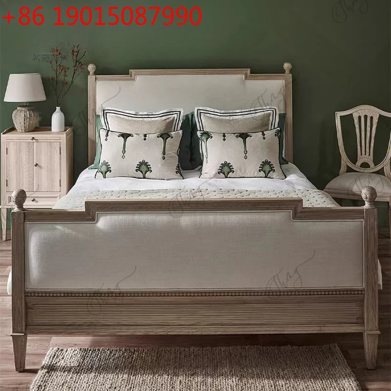 Solid wood fashion double bedroom wedding bed master bedroom French soft bed Internet celebrity design customization
Solid wood fashion double bedroom wedding bed master bedroom French soft bed Internet celebrity design customization