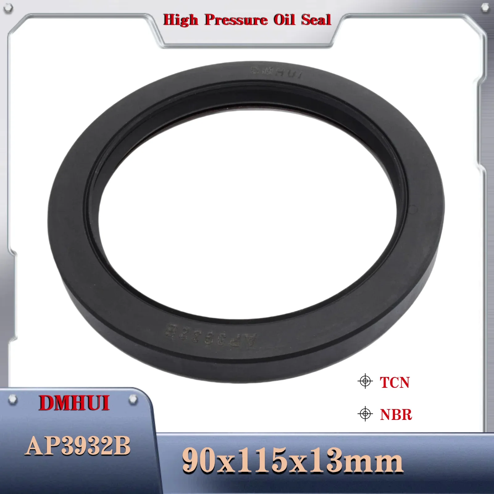 90x115x13 Fit for AP3932B High pressure oil seal TCN/NBR High pressure Shaft oil seal 90X115X13 Motor Rotary Shaft Seal
90x115x13 Fit for AP3932B High pressure oil seal TCN/NBR High pressure Shaft oil seal 90X115X13 Motor Rotary Shaft Seal