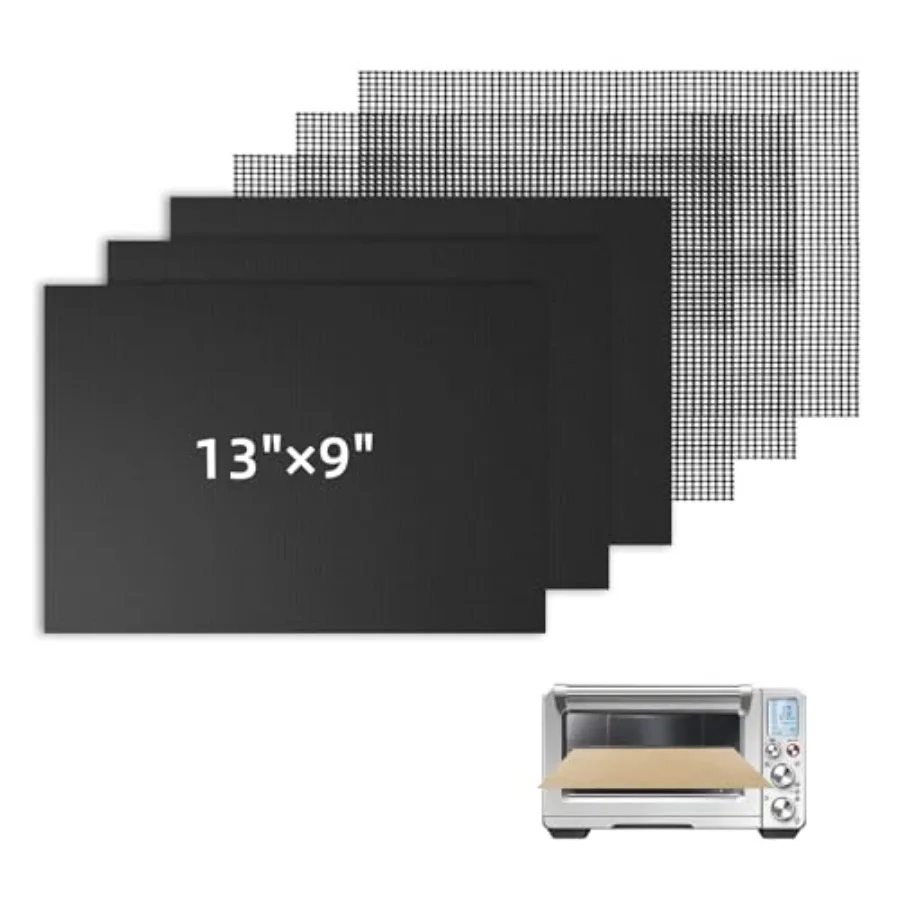 Reusable Air Fryer Liners for Breville Smart Oven Air Fryer Pro BOV900BSS, Ninja Foodi, Non-Stick, 3x Liners + 3x Mesh
Reusable Air Fryer Liners for Breville Smart Oven Air Fryer Pro BOV900BSS, Ninja Foodi, Non-Stick, 3x Liners + 3x Mesh