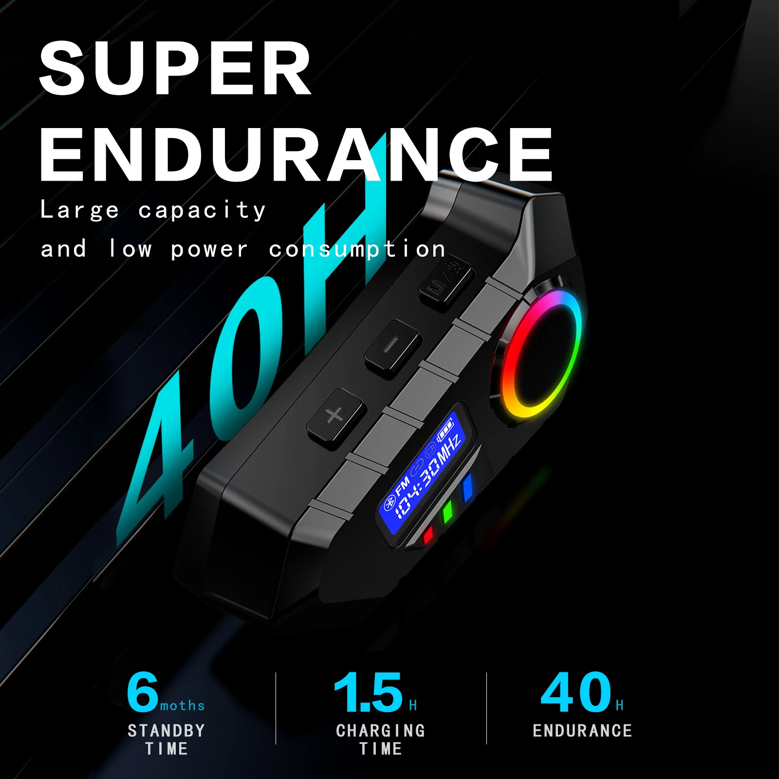 Motorcycle Helmet Bluetooth Headset Quick Disassembly Noise-Reduction and Waterproof Bluetooth 5.4 Battery Life of 40 Hours
Motorcycle Helmet Bluetooth Headset Quick Disassembly Noise-Reduction and Waterproof Bluetooth 5.4 Battery Life of 40 Hours