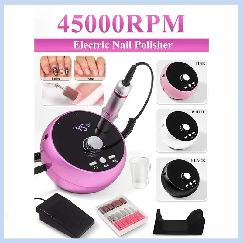 EAS-Electric Nail Drill Professional Manicure Machine Brushless Motor Nails Sander Set Nail Polisher Equipment US PLUG
EAS-Electric Nail Drill Professional Manicure Machine Brushless Motor Nails Sander Set Nail Polisher Equipment US PLUG