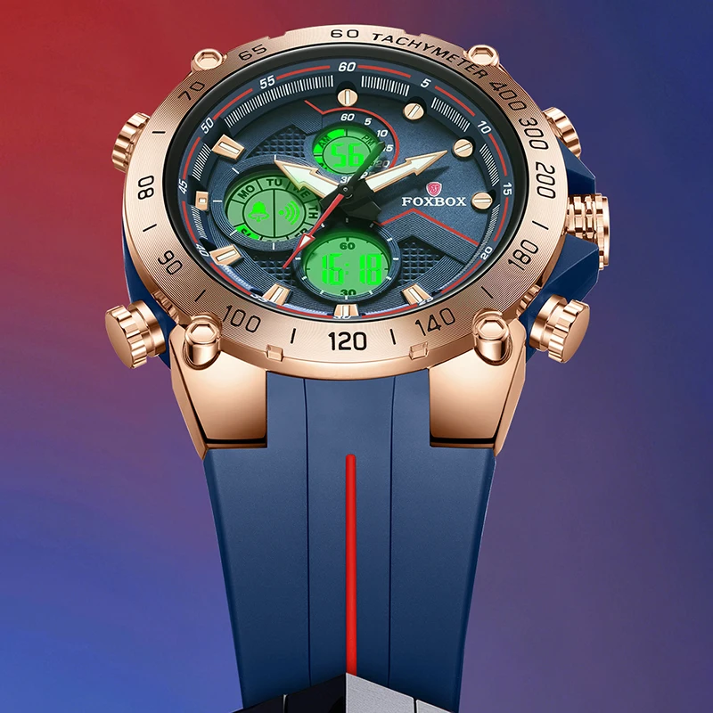 Бренд LIGE FOXBOX электронные мужские часы модные уличные силиконовые водонепроницаемые светящиеся часы с дисплеем недели и даты будильник кварцевые цифровые часы
Бренд LIGE FOXBOX электронные мужские часы модные уличные силиконовые водонепроницаемые светящиеся часы с дисплеем недели и даты будильник кварцевые цифровые часы