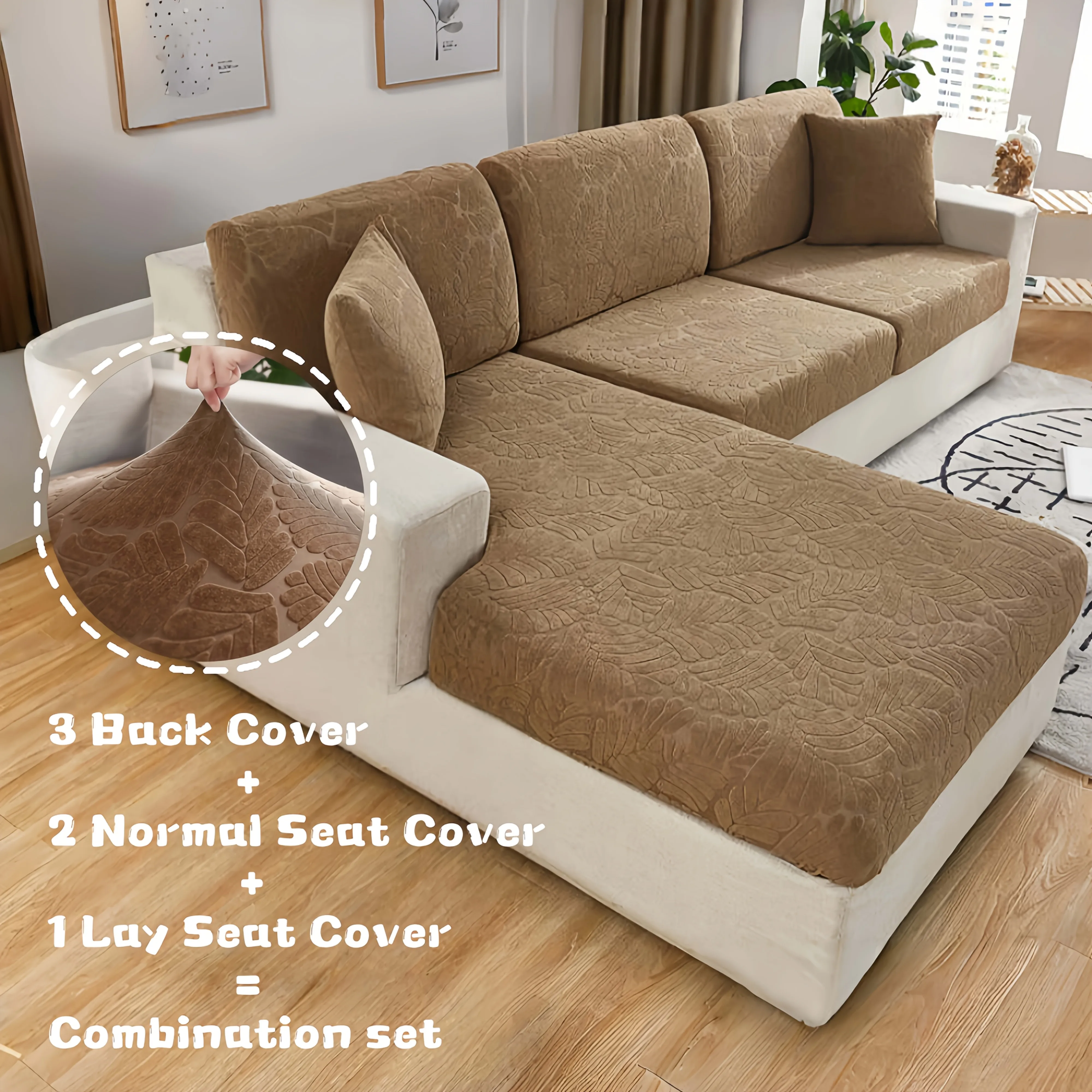 6pcs/Set Green Plant Jacquard Sofa Cover, High Elasticity Sofa Cover, Furniture Protective Cover, Easy to Install, Scratch Resistant, Wear-resistant, And Machine Washable, Home Decoration, Vintage Style
6pcs/Set Green Plant Jacquard Sofa Cover, High Elasticity Sofa Cover, Furniture Protective Cover, Easy to Install, Scratch Resistant, Wear-resistant, And Machine Washable, Home Decoration, Vintage Style