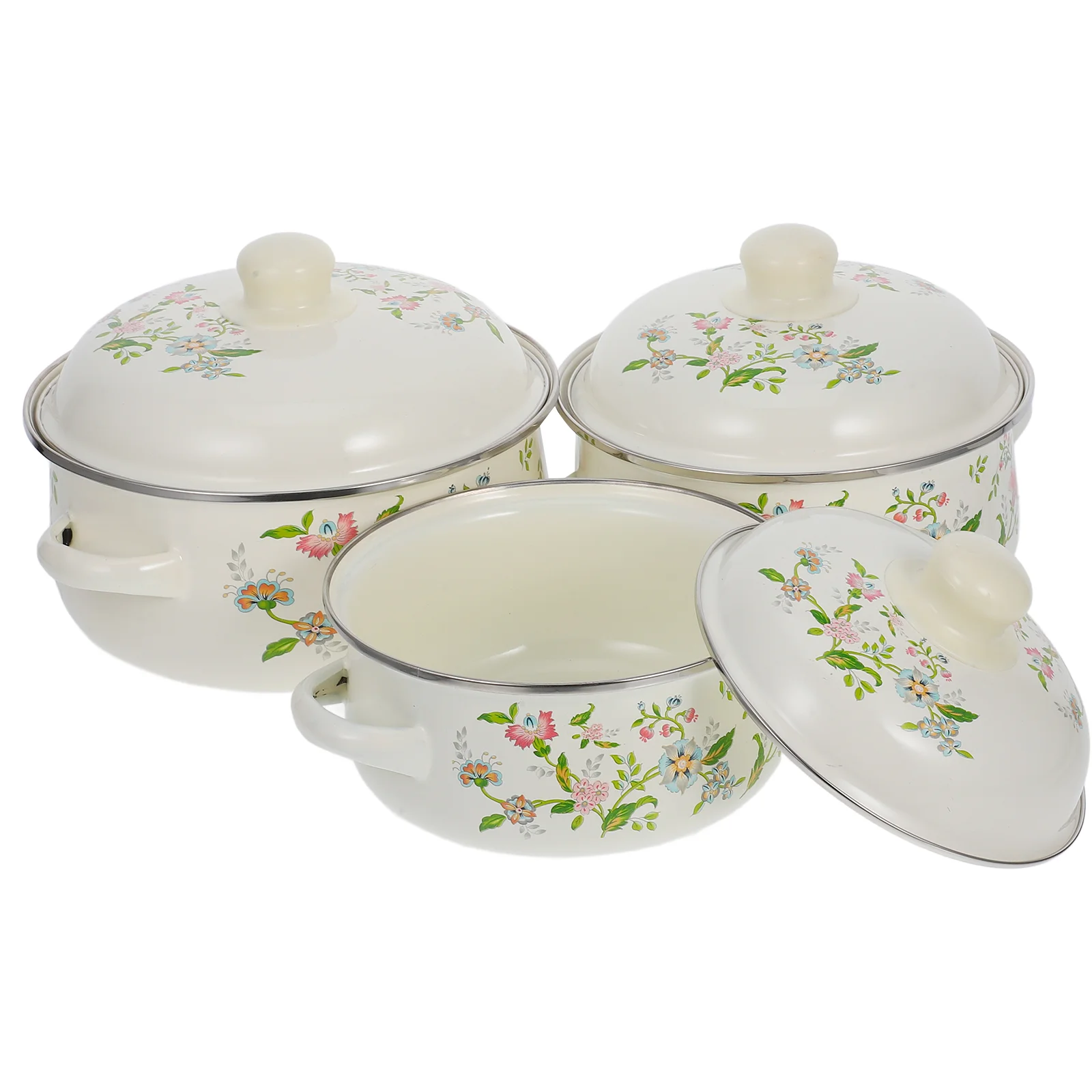 3 Pcs Enamel Mini Soup Pot Pots Stockpot Simmer Toilet Stew Enamelware Instant Noodle
3 Pcs Enamel Mini Soup Pot Pots Stockpot Simmer Toilet Stew Enamelware Instant Noodle