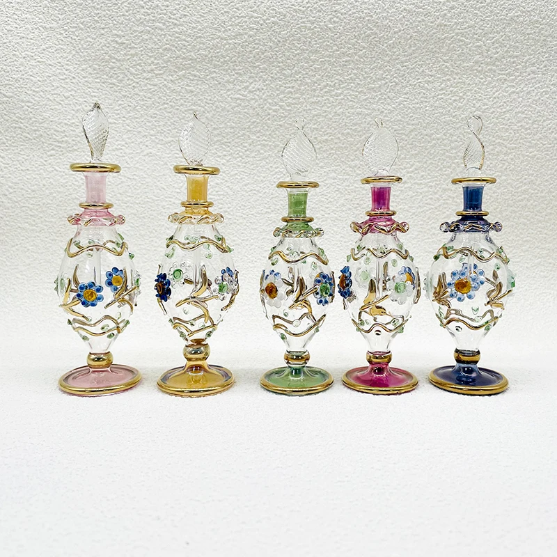 Egypt's New Perfume Bottle, Handmade 10cm Essence Bottle, Glass Bottle Exquisite Decoration Soft Ornament
Egypt's New Perfume Bottle, Handmade 10cm Essence Bottle, Glass Bottle Exquisite Decoration Soft Ornament