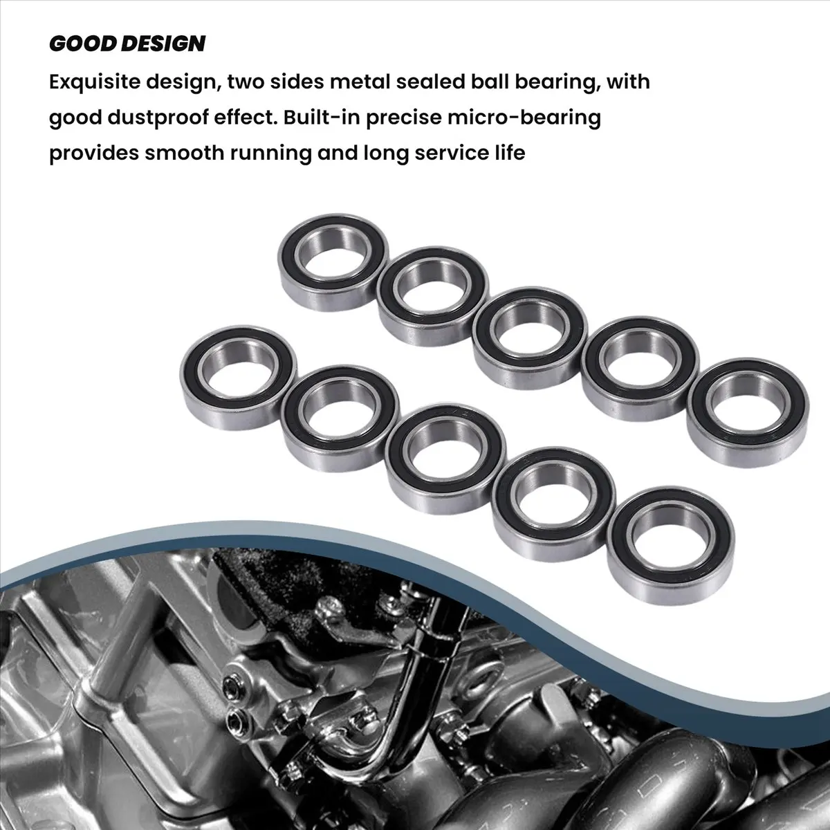 (AD12) 10Pcs 15267-2RS Rubber Sealed Deep Groove Ball Bearing 15X26X7mm Sealed Radial Ball Ring Bicycle Bottom Hub Bearing
(AD12) 10Pcs 15267-2RS Rubber Sealed Deep Groove Ball Bearing 15X26X7mm Sealed Radial Ball Ring Bicycle Bottom Hub Bearing