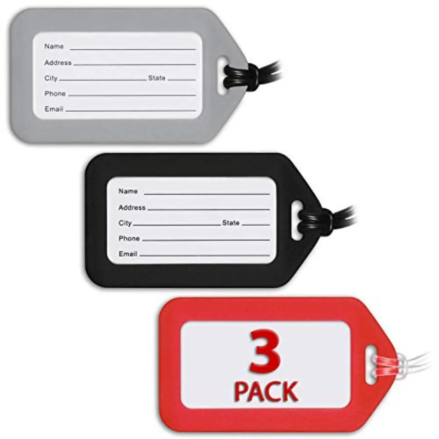 USA - Luggage Tags - Business, 3 PK - Bag Tag for Baggage - Suitcase Accessory Bulk
USA - Luggage Tags - Business, 3 PK - Bag Tag for Baggage - Suitcase Accessory Bulk