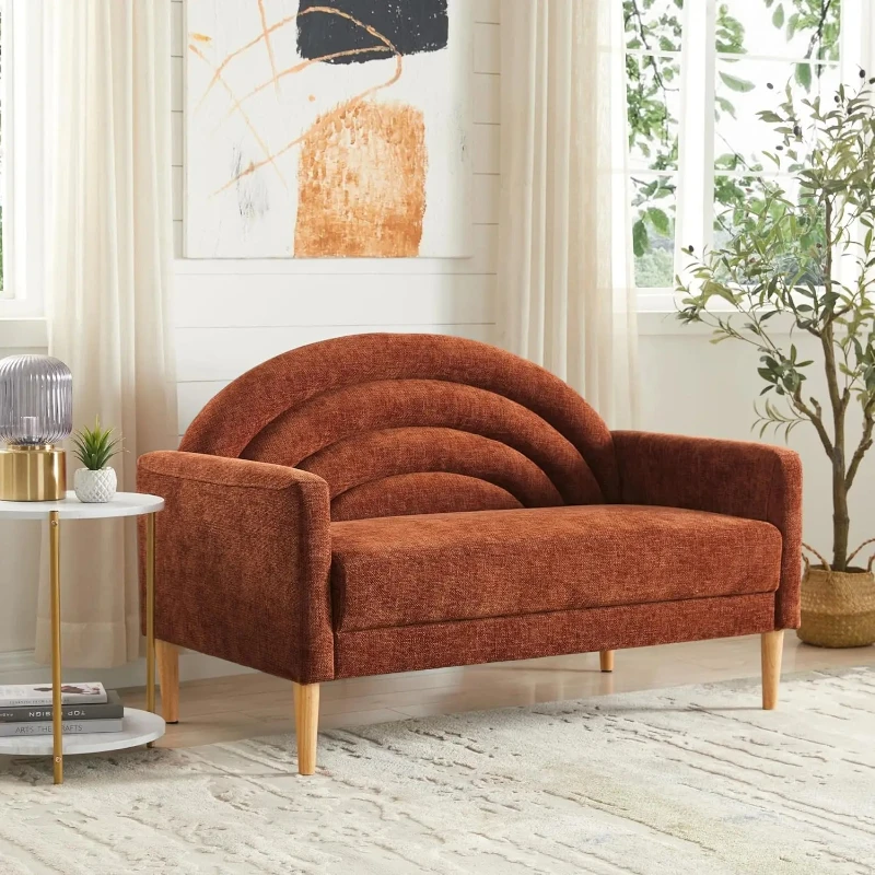49" Small Loveseat Sofa for Small Spaces, Mid Century Modern Sofa, Linen Upholstered Furniture with Wood Frame,
49" Small Loveseat Sofa for Small Spaces, Mid Century Modern Sofa, Linen Upholstered Furniture with Wood Frame,