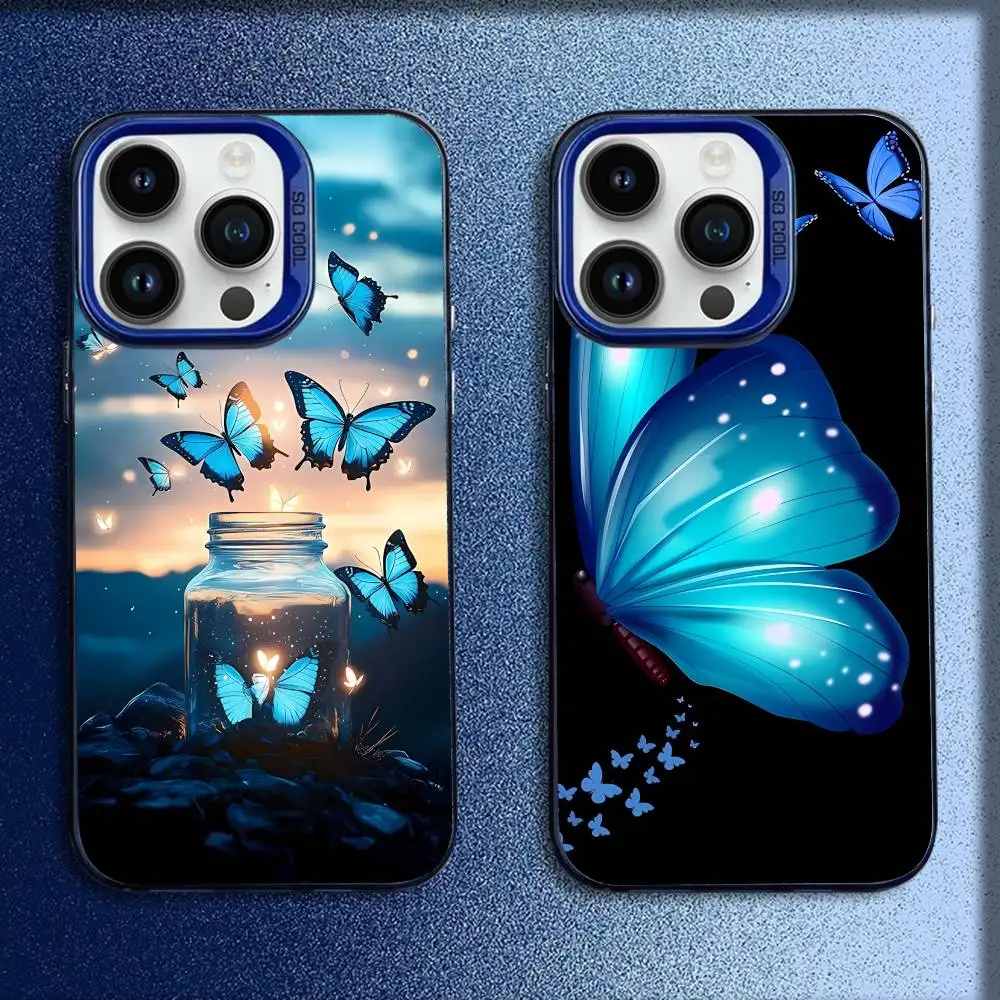 Blue Butterfly Phone Case For iPhone 17,16,15,14,13,12,11,Pro,Max,Plus,E,SE4,Air,Mini Blue IMD Box 
Blue Butterfly Phone Case For iPhone 17,16,15,14,13,12,11,Pro,Max,Plus,E,SE4,Air,Mini Blue IMD Box