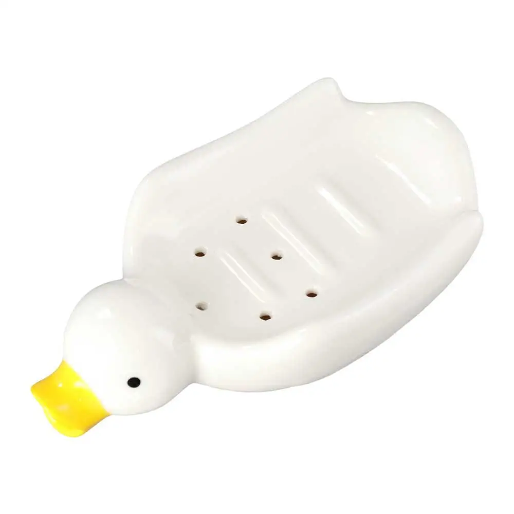 Soap Holder Ceramic Duck Shape Soap Rack Waterproof Tray Soap Dish Self Draining White Sink
Soap Holder Ceramic Duck Shape Soap Rack Waterproof Tray Soap Dish Self Draining White Sink