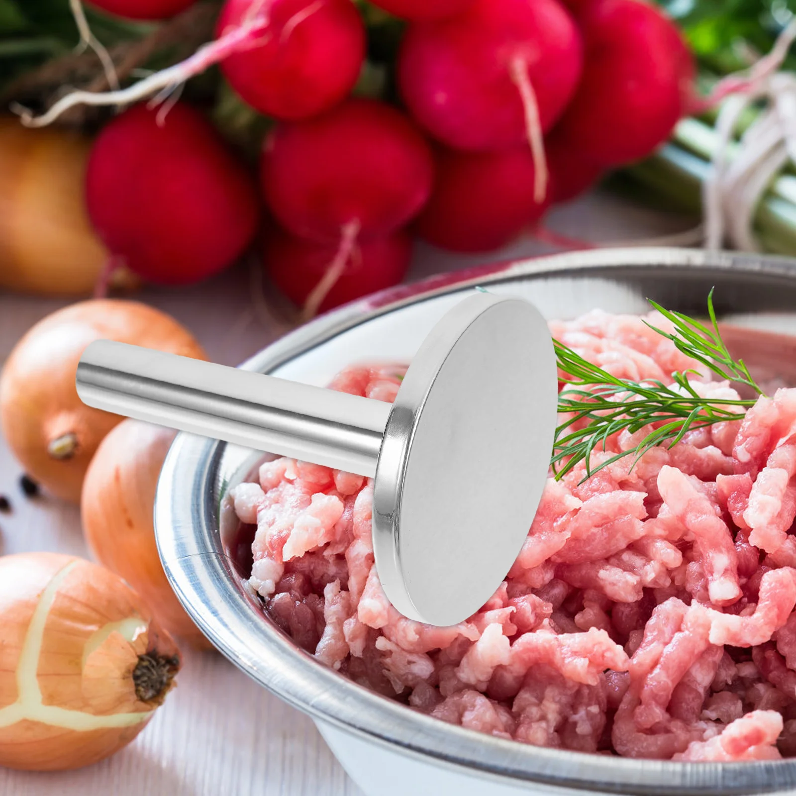 Stainless Steel Mallet Chicken Flattener Kitchen Tools Tenderizer Manual Manual Meat Grinders For Home Use Meat Grinder Pounder
Stainless Steel Mallet Chicken Flattener Kitchen Tools Tenderizer Manual Manual Meat Grinders For Home Use Meat Grinder Pounder