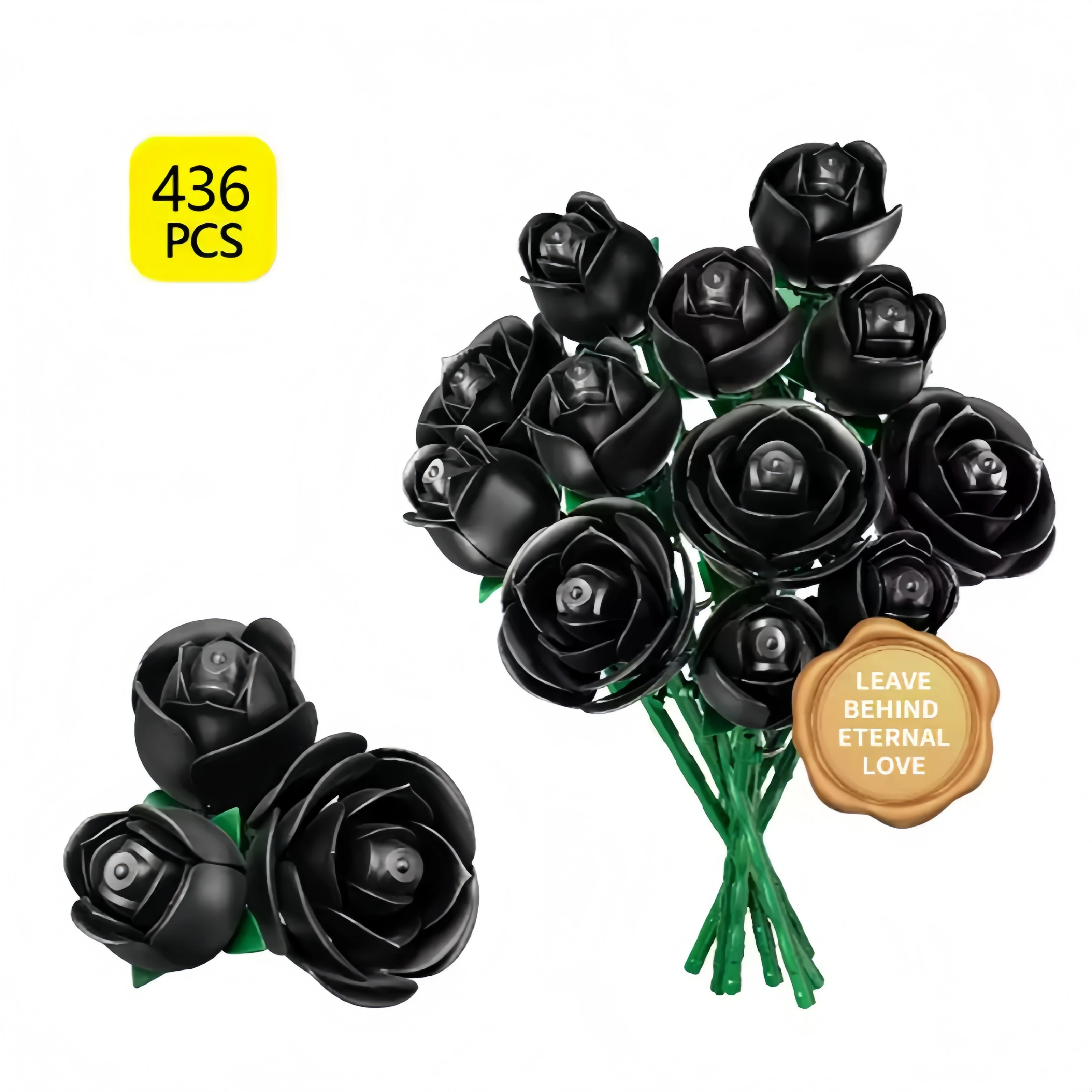Creative, Romantic, Black Rose Bouquet, Building Blocks, Family Desk, Plant Decoration, Assembled Brick Toys for Little Girls and
Creative, Romantic, Black Rose Bouquet, Building Blocks, Family Desk, Plant Decoration, Assembled Brick Toys for Little Girls and