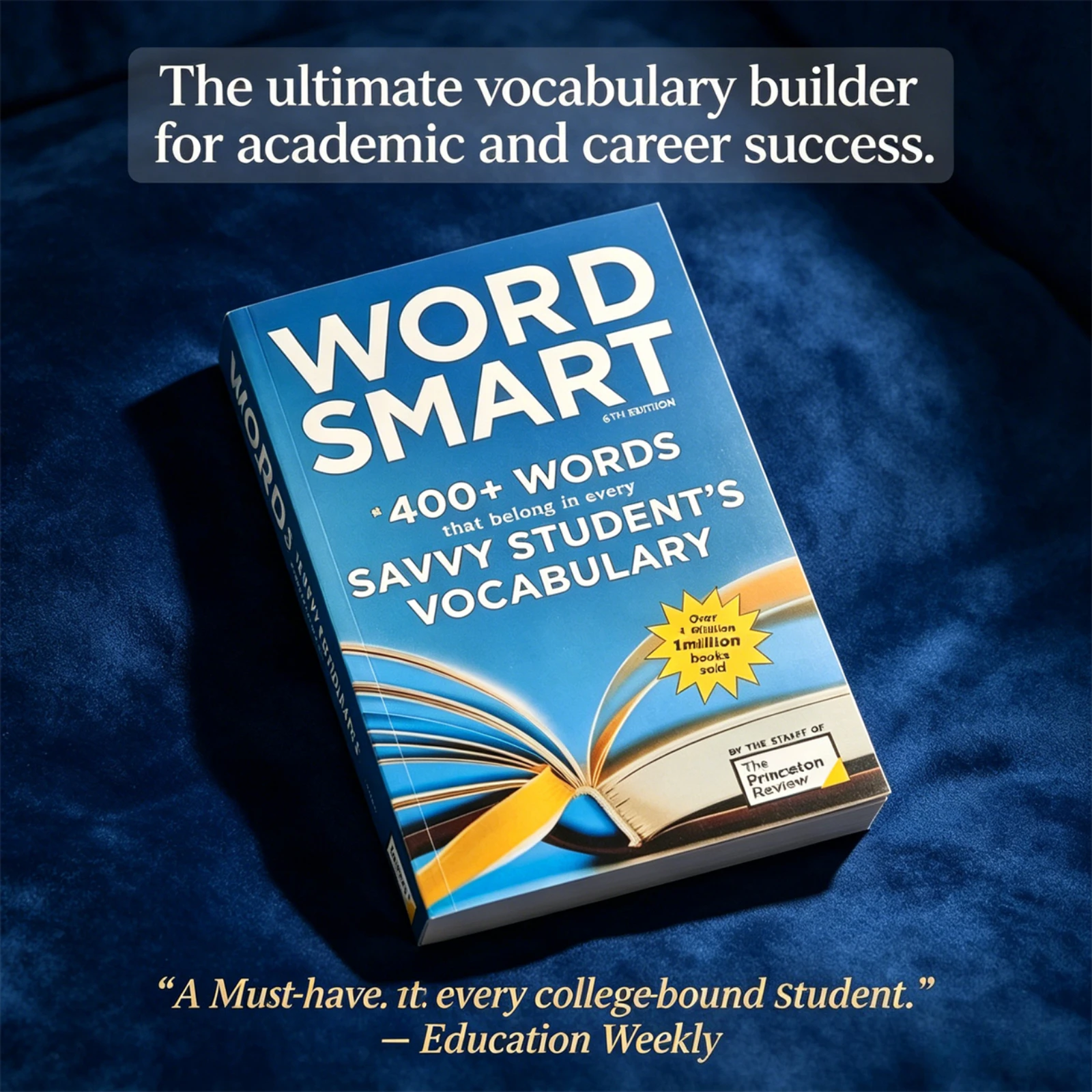 Word Smart 6th Edition Princeton Review 1400+ Words English Vocabulary Book for Students Language Learning
Word Smart 6th Edition Princeton Review 1400+ Words English Vocabulary Book for Students Language Learning