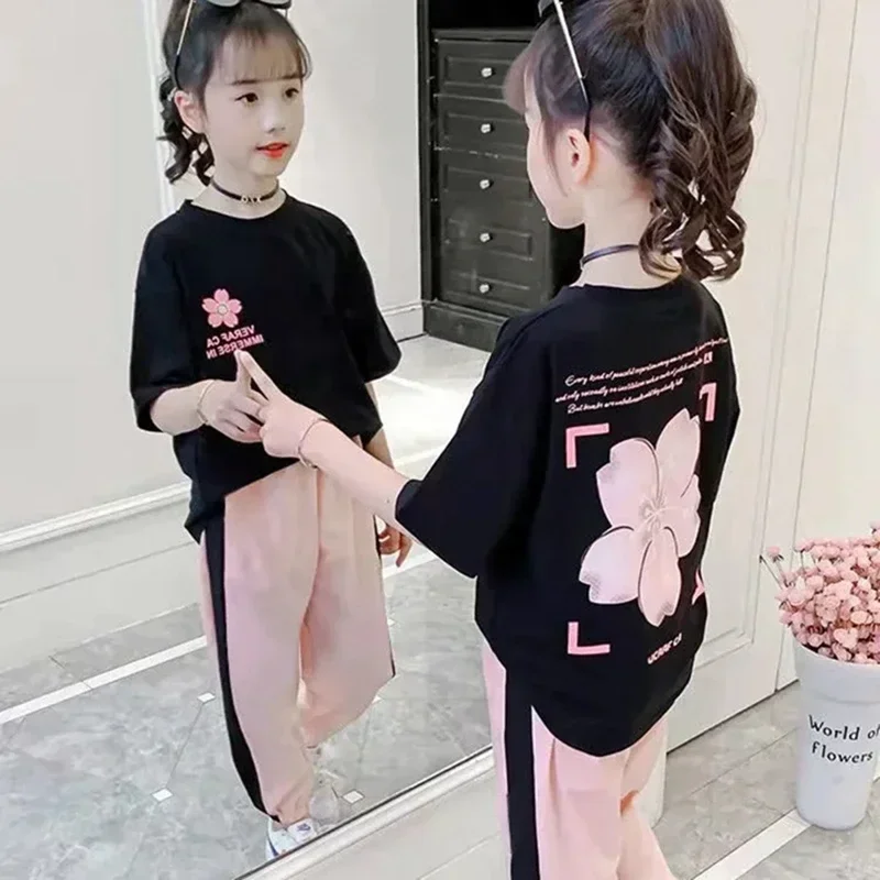 Girls Boutique Outfits 2024 Summer Children Short Sleeve T-shirt +Trousers 2 Piece Set Kids Clothing Students Tracksuit Clothes
Girls Boutique Outfits 2024 Summer Children Short Sleeve T-shirt +Trousers 2 Piece Set Kids Clothing Students Tracksuit Clothes