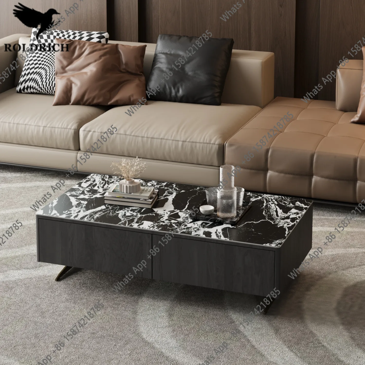 Medieval style coffee table Italian minimalist light luxury high-end sense living room home coffee table TV cabinet combination
Medieval style coffee table Italian minimalist light luxury high-end sense living room home coffee table TV cabinet combination