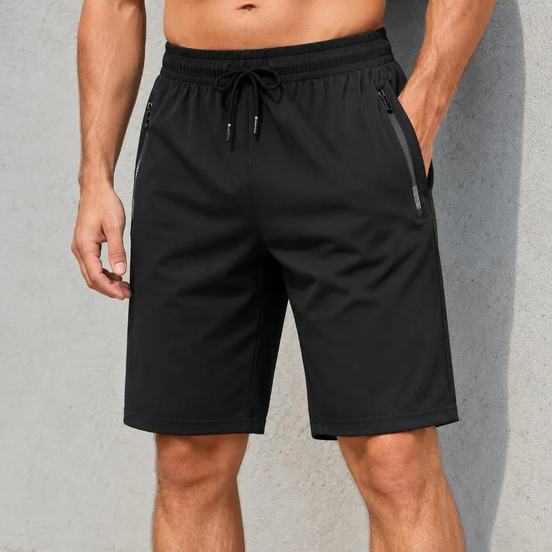 Men's Athletic Shorts Elastic Waist Drawstring Zipper Pockets Knee Length Summer Casual Workout Streetwear Bottoms
Men's Athletic Shorts Elastic Waist Drawstring Zipper Pockets Knee Length Summer Casual Workout Streetwear Bottoms