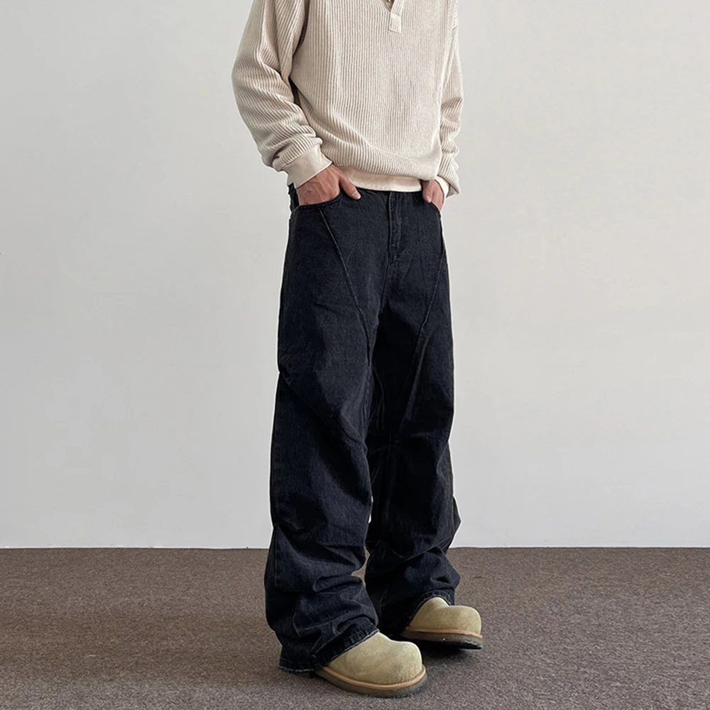 New Men's Baggy Jeans Solid Color Straight Pants Vintage American Fashion Trend High Street Hip Hop Casual Simple Men's Bottoms
New Men's Baggy Jeans Solid Color Straight Pants Vintage American Fashion Trend High Street Hip Hop Casual Simple Men's Bottoms
