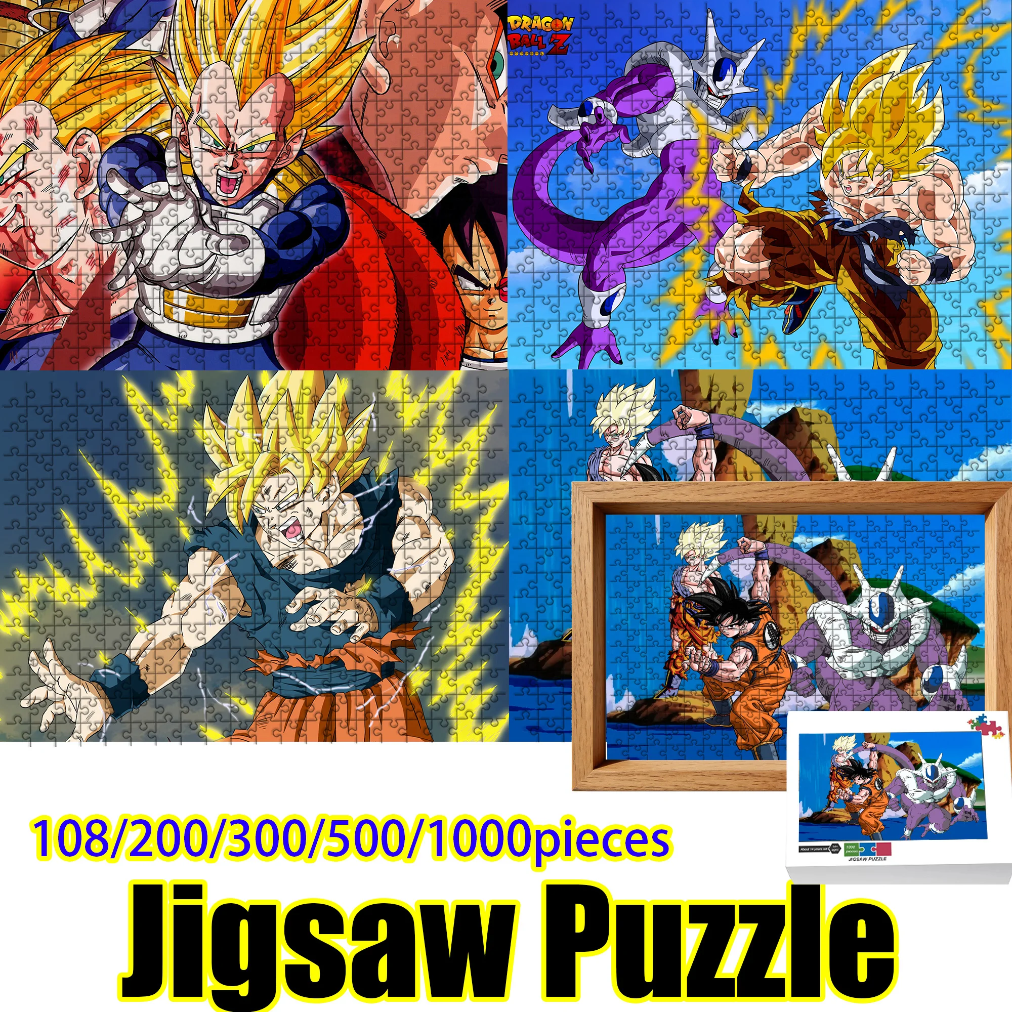 Wooden Jigsaw Puzzle 108/200/300/500/1000 Pcs, Dragon Ball Z Super Saiyan Battle Puzzle, Goku & Vegeta Anime Art for Fans, Colle
Wooden Jigsaw Puzzle 108/200/300/500/1000 Pcs, Dragon Ball Z Super Saiyan Battle Puzzle, Goku & Vegeta Anime Art for Fans, Colle