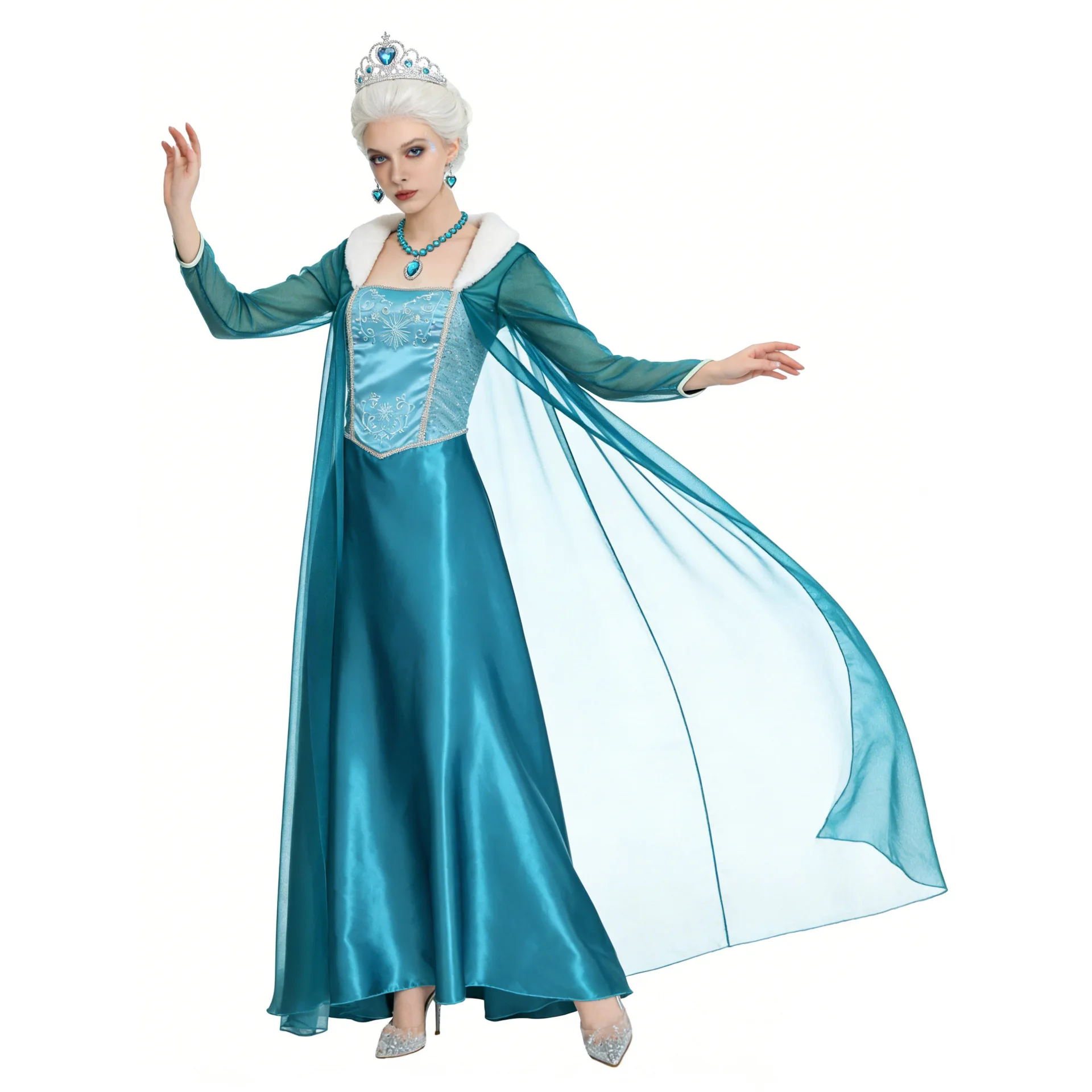 Elsa Princess Costume Skirt Halloween Cosplay Ball Dress Theme Women's Traditional Ethnic Stage Performance Clothing
Elsa Princess Costume Skirt Halloween Cosplay Ball Dress Theme Women's Traditional Ethnic Stage Performance Clothing