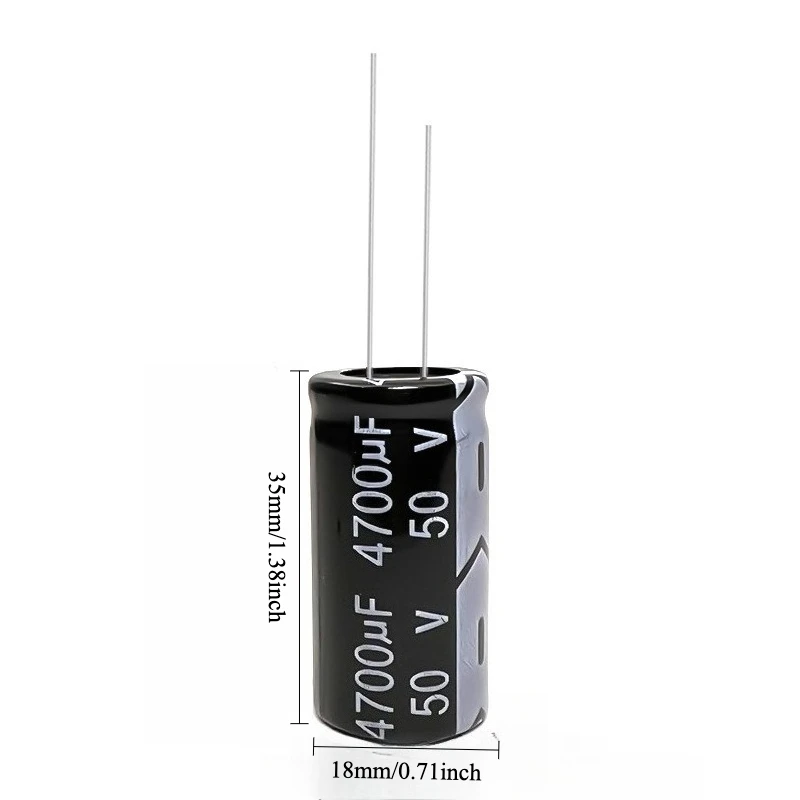 10pcs 50V 4700uF Electrolytic Capacitor 105C High Temp Radial Long Life 18x35 22x35mm for Power Supply Amplifier
10pcs 50V 4700uF Electrolytic Capacitor 105C High Temp Radial Long Life 18x35 22x35mm for Power Supply Amplifier