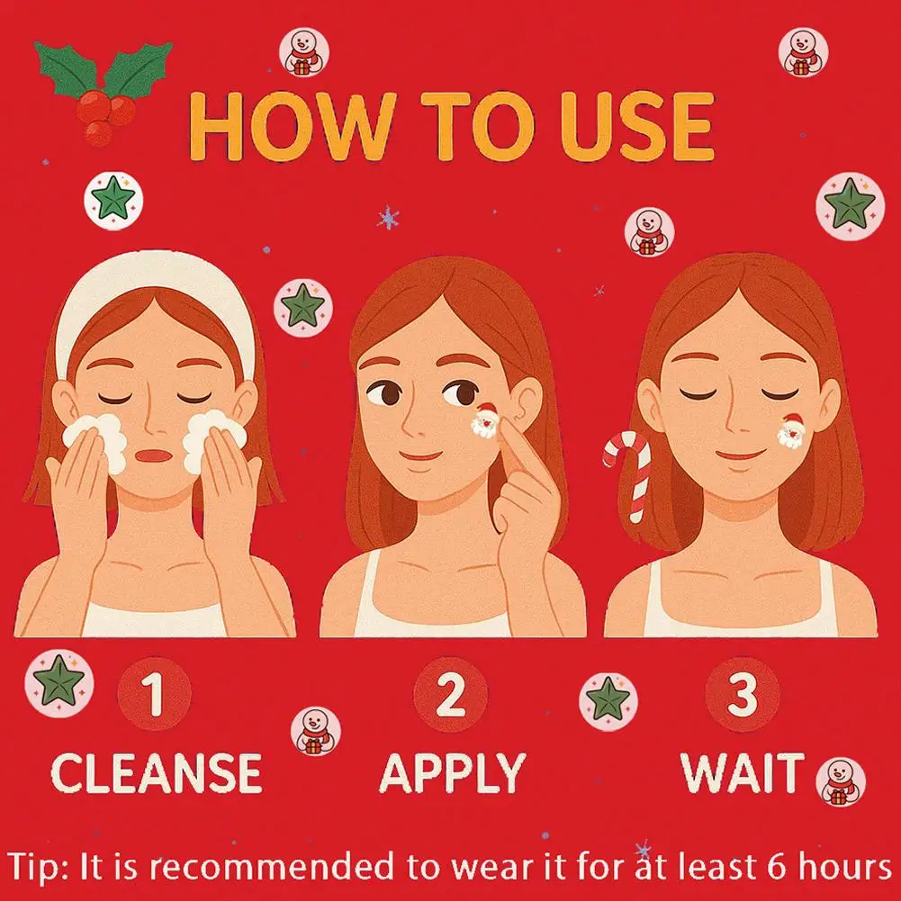 Face Christmas Stickers Blemish Patches Sticker with Christmas Design Waterproof Pimple Cover
Face Christmas Stickers Blemish Patches Sticker with Christmas Design Waterproof Pimple Cover