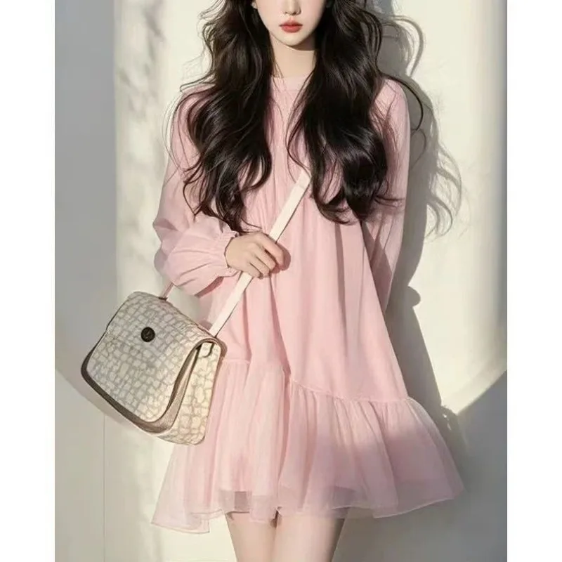 Pink Spliced flower Bud Dress for Women in Spring 2025 New Loose Slim Women's Short Skirt
Pink Spliced flower Bud Dress for Women in Spring 2025 New Loose Slim Women's Short Skirt