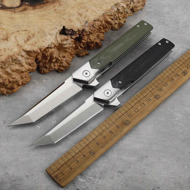D2 Steel G10 Handle Folding Knife Outdoor Survival Camping Fishing Portable Pocket EDC Tool Knife
D2 Steel G10 Handle Folding Knife Outdoor Survival Camping Fishing Portable Pocket EDC Tool Knife