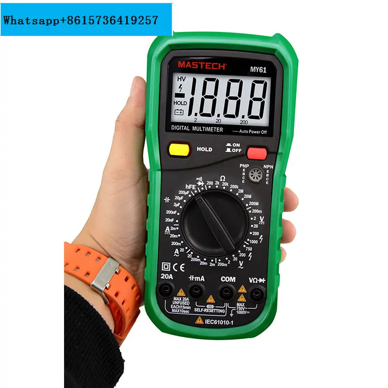 Handheld Digital Household Multimeter MY68 Digital Display Industrial High Precision Universal Meter
Handheld Digital Household Multimeter MY68 Digital Display Industrial High Precision Universal Meter