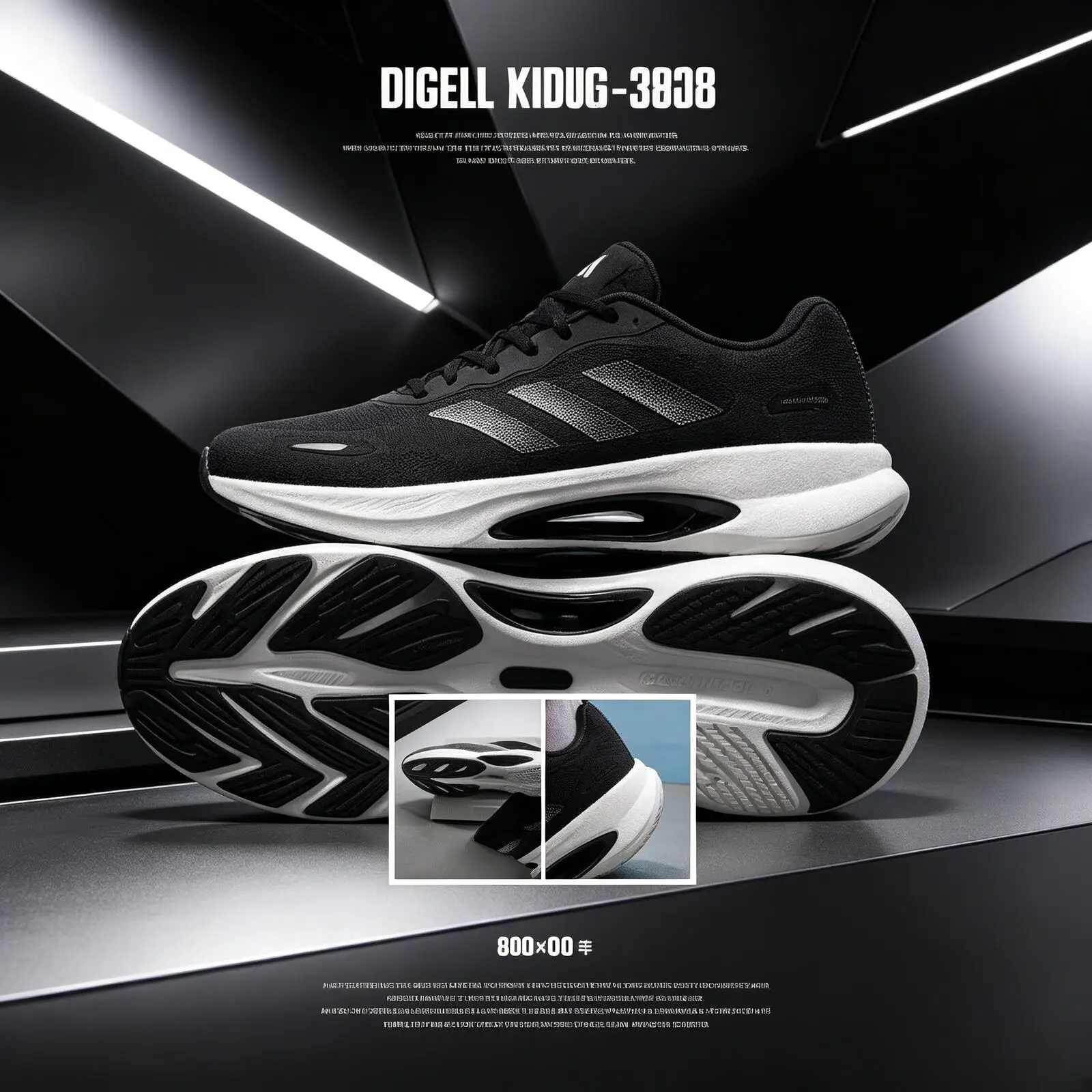 Adidas Men Black White Lightweight Breathable Mesh Shock Absorbing Daily Training Running Sneakers HQ7281
Adidas Men Black White Lightweight Breathable Mesh Shock Absorbing Daily Training Running Sneakers HQ7281