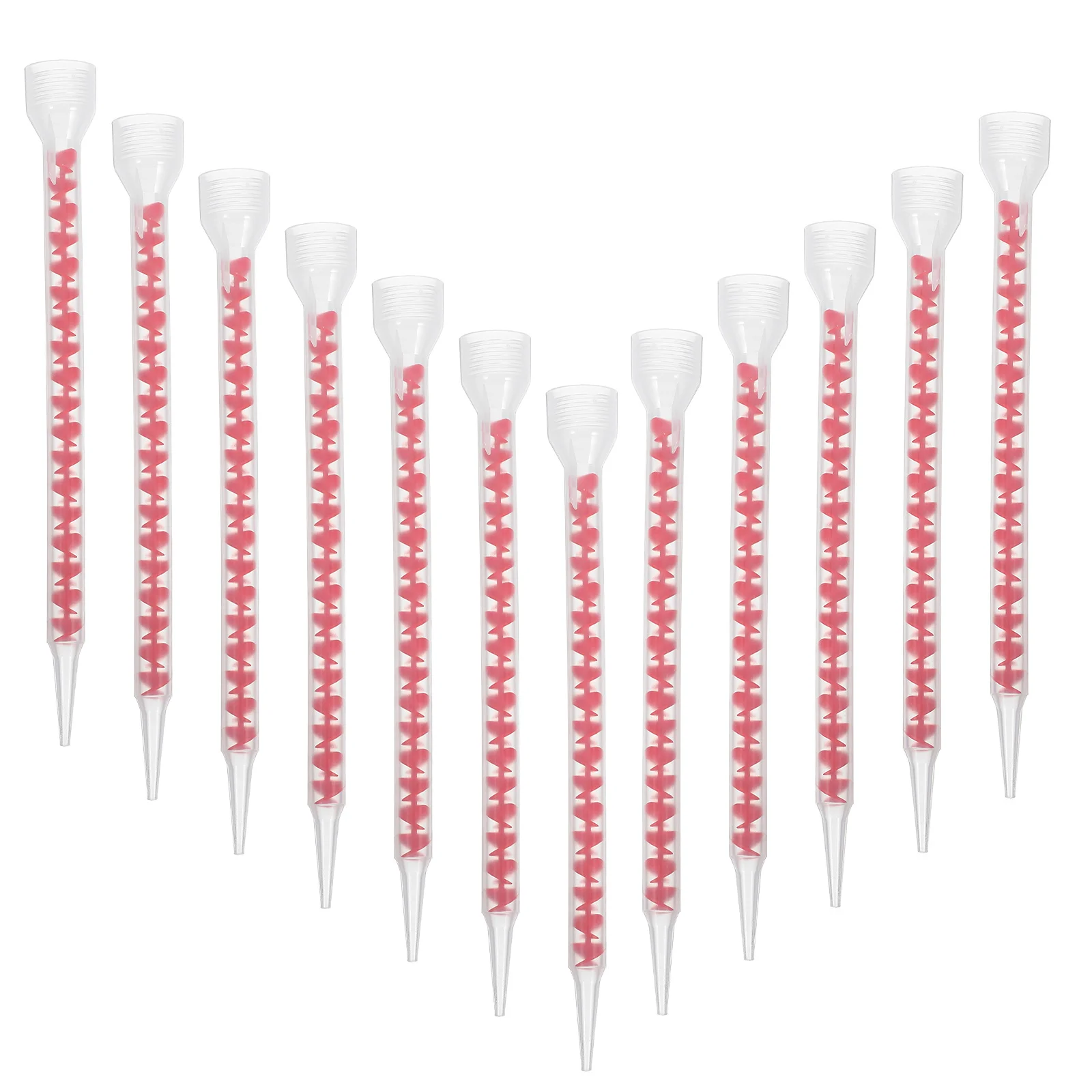 12pcs Mixing Tube Caulk Nozzle Extension Tool Plastic Extender Applicator Sealant Mixer Spiral Design Precise Control
12pcs Mixing Tube Caulk Nozzle Extension Tool Plastic Extender Applicator Sealant Mixer Spiral Design Precise Control