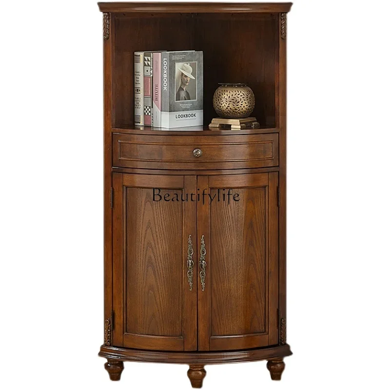 FG17*Solid wood American corner cabinet, living room rack, European storage wine cabinet
FG17*Solid wood American corner cabinet, living room rack, European storage wine cabinet