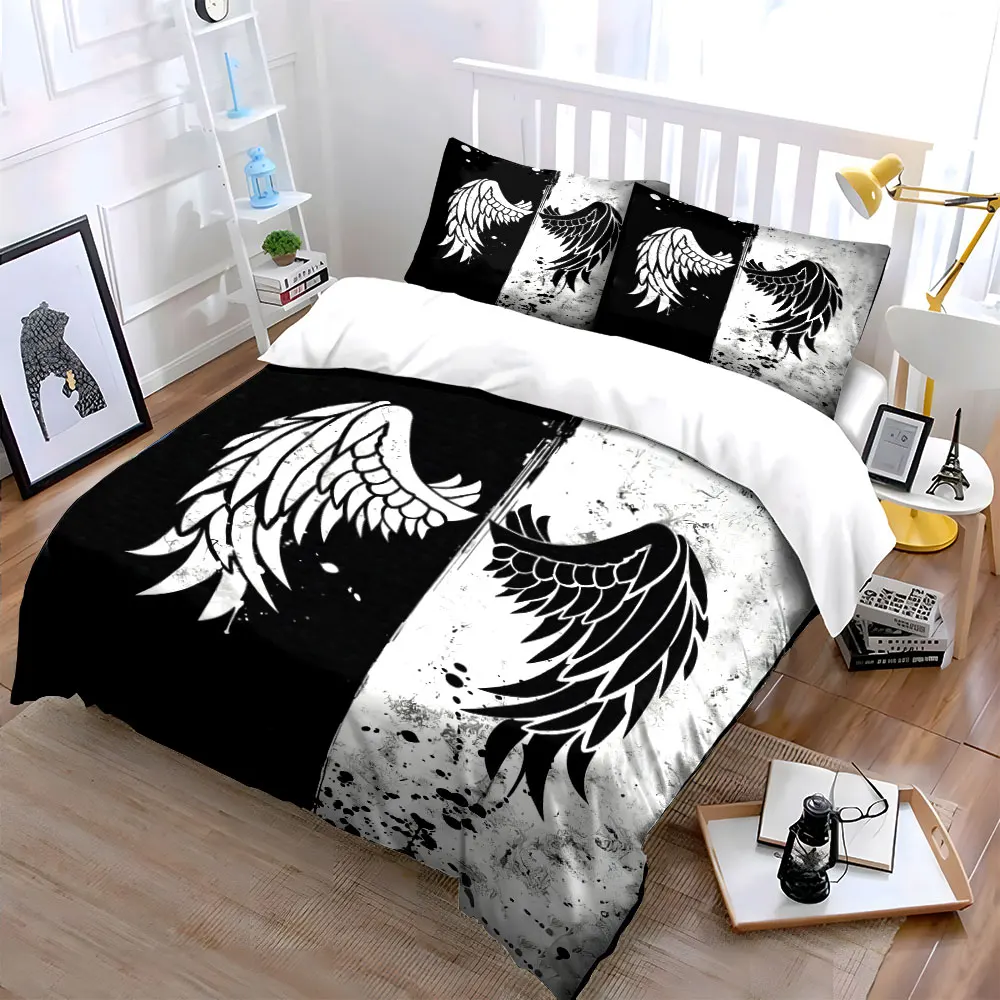 Angel Wings Contrast Art Set Multiple sizes kid's and adults' bedroom Exquisite 3PC bedding set, gift
Angel Wings Contrast Art Set Multiple sizes kid's and adults' bedroom Exquisite 3PC bedding set, gift