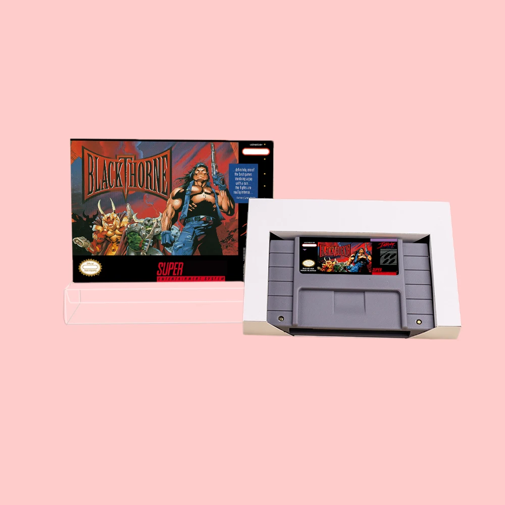 Blackthorne Action Game Cartridge with Retial Box For SNES 16bit NTSC PAL Video Game Consoles
Blackthorne Action Game Cartridge with Retial Box For SNES 16bit NTSC PAL Video Game Consoles