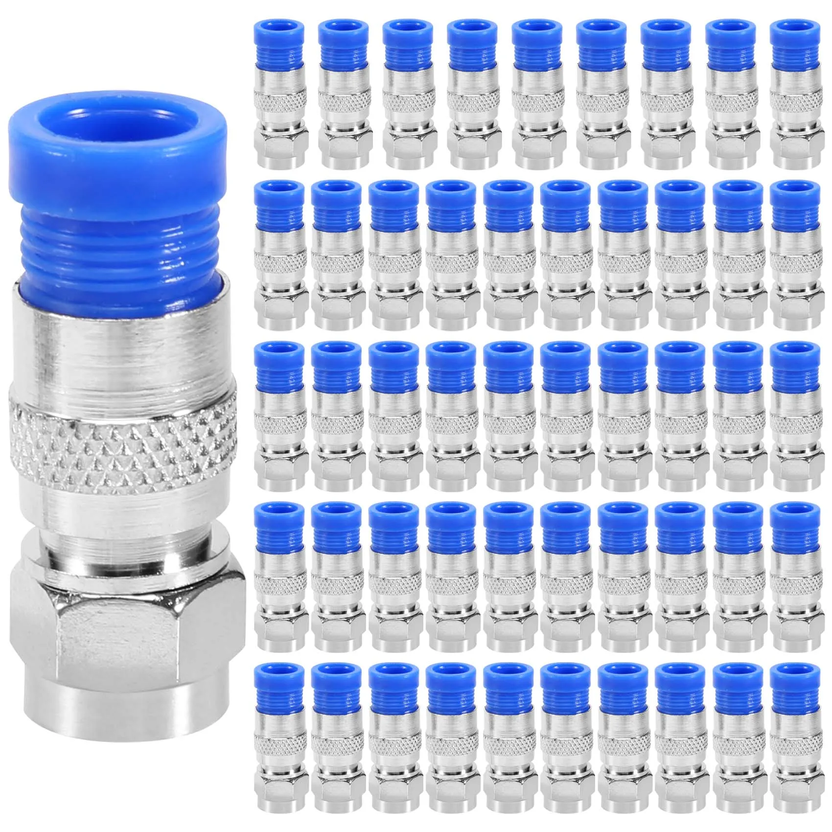 A83Z 50PCS RG6 Compression Connectors Coaxial Cable Waterproof Connection F Compression Connector RG6 Coaxial Compression Tool
A83Z 50PCS RG6 Compression Connectors Coaxial Cable Waterproof Connection F Compression Connector RG6 Coaxial Compression Tool