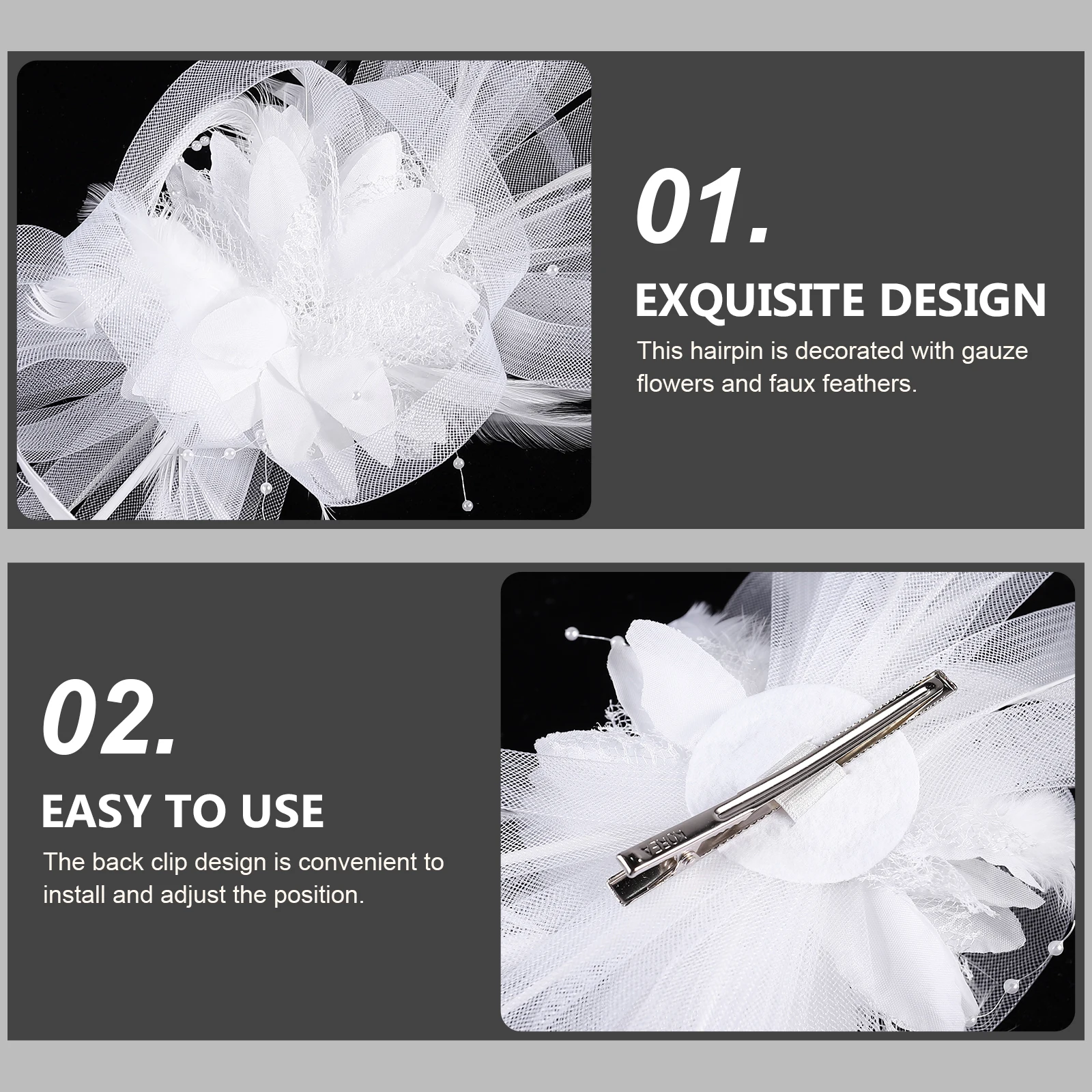 1pc Bridal Hair Clip Gauze Hairpin Party Wedding Masquerade Stage Festival Headdress Creative Hairpins Lovely
1pc Bridal Hair Clip Gauze Hairpin Party Wedding Masquerade Stage Festival Headdress Creative Hairpins Lovely