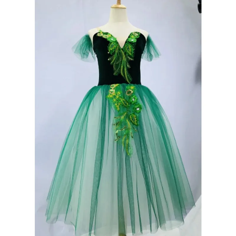 Adult Women Green Long Ballet Tutu Dress Girls Romantic Performance Ballet Dance Dress Tutu Skirts Tulle Dance Wear
Adult Women Green Long Ballet Tutu Dress Girls Romantic Performance Ballet Dance Dress Tutu Skirts Tulle Dance Wear